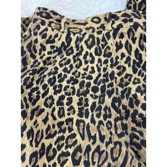 Carlisle leopard women’s 8 pleated tapered slacks - Picture 3 of 11